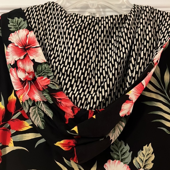 Vanity hoodie Hawaiian Print SM black jacket coat beaded unique dark floral boho - Picture 8 of 10